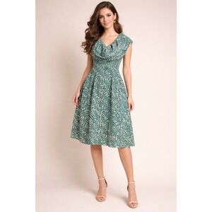 Sika Pebble Print‎ Cotton Sundress Ghana SZ 8 Ethical Artisan Hourglass Batik